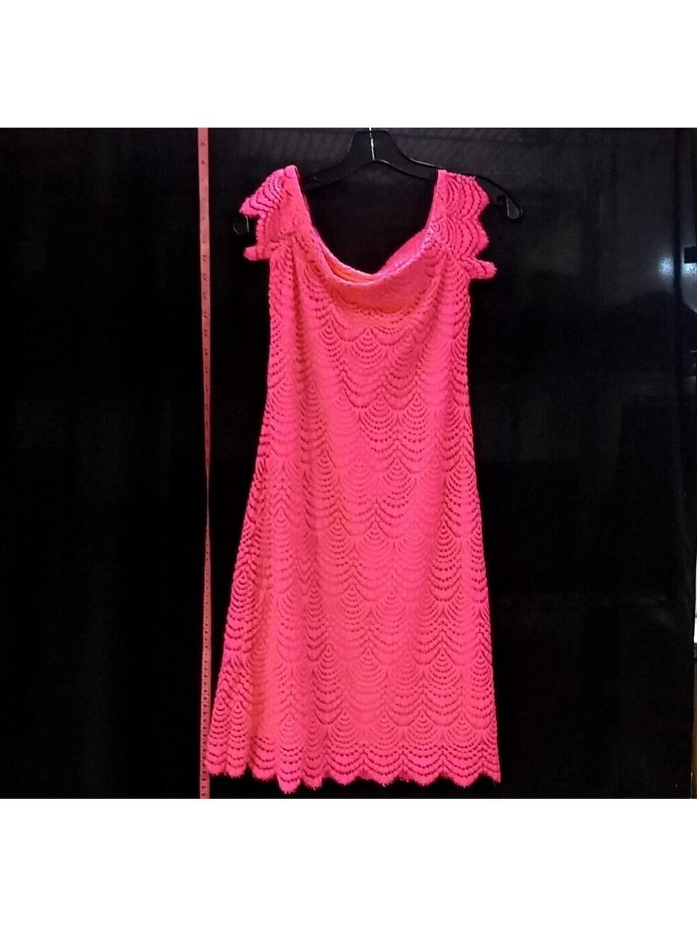 Lilly Pulitzer XS Pink Crochet Sleeveless Dress XS 14.82